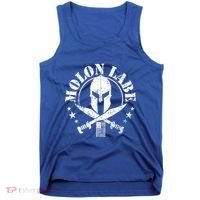 Epic Patriotic American Flag Molon Labe Spartan Military Funny Gift Tank Top thumb 0