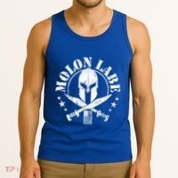 Epic Patriotic American Flag Molon Labe Spartan Military Funny Gift Tank Top thumb 3