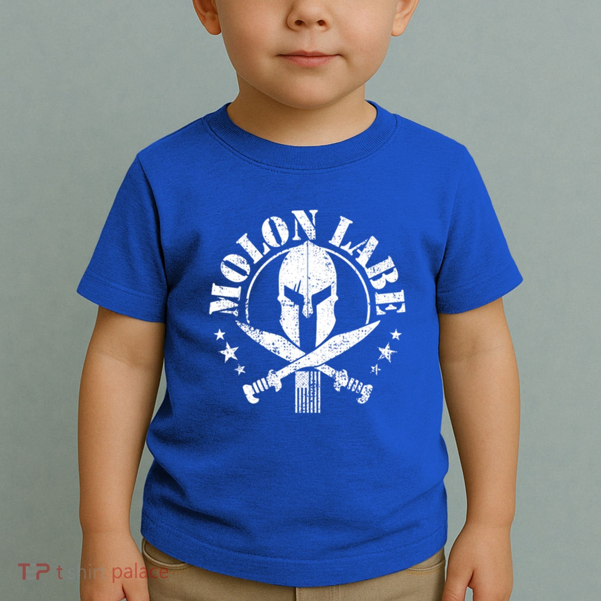 Epic Patriotic American Flag Molon Labe Spartan Military Funny Gift Toddler T-Shirt