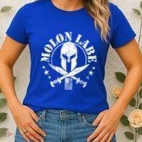 Epic Patriotic American Flag Molon Labe Spartan Military Funny Gift Women's T-Shirt thumb 2