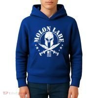 Epic Patriotic American Flag Molon Labe Spartan Military Funny Gift Kids Hoodie thumb 4