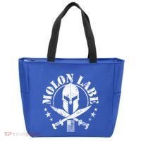 Epic Patriotic American Flag Molon Labe Spartan Military Funny Gift Tote Bag thumb 0