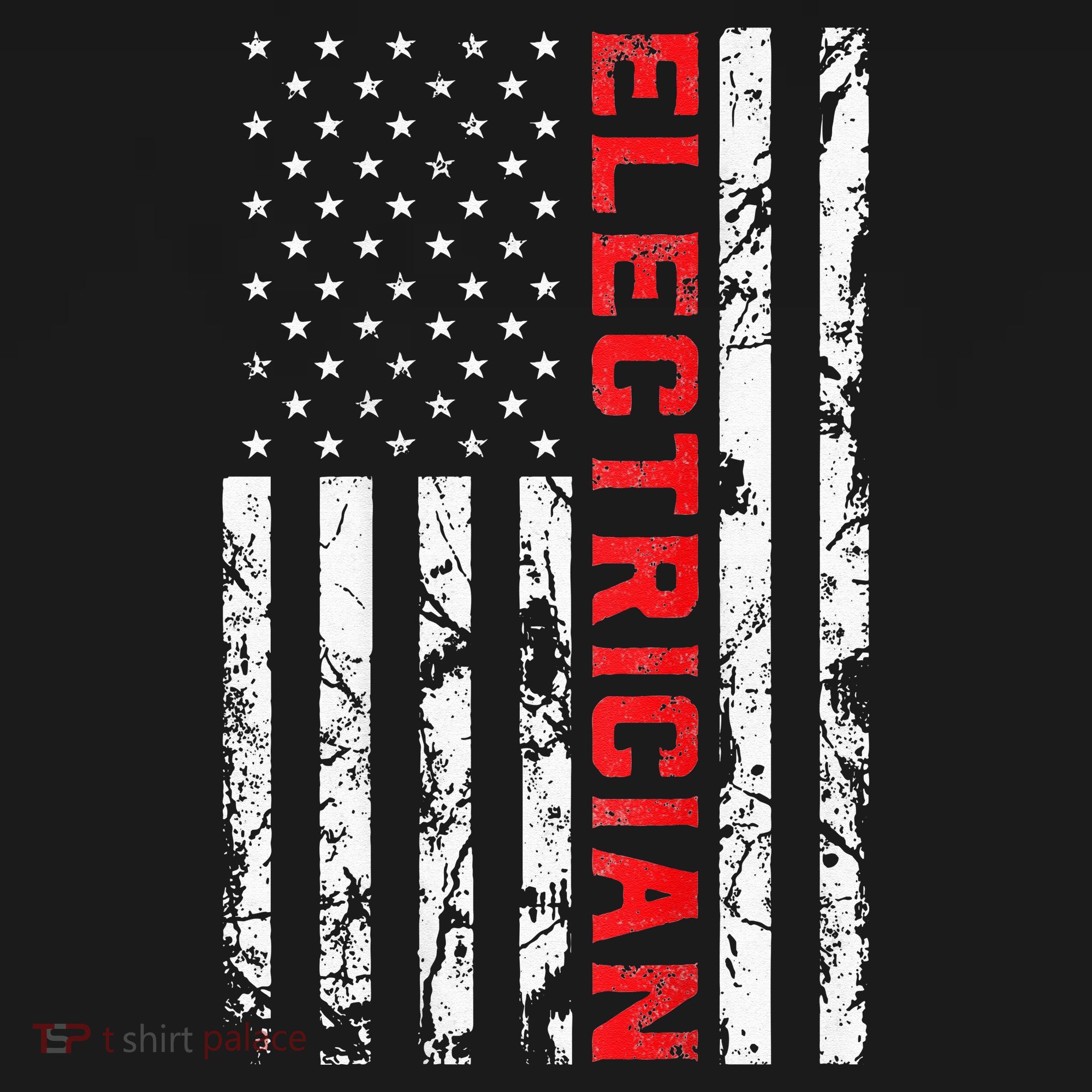 Electrician Patriotic American flag electrician father day Visor