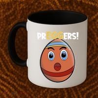 Easter Pregnancy Announcet Egg Expecting Mom Dad Preggers Gift Coffee Mug thumb 2