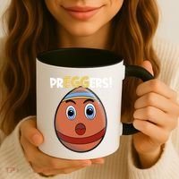 Easter Pregnancy Announcet Egg Expecting Mom Dad Preggers Gift Coffee Mug thumb 3