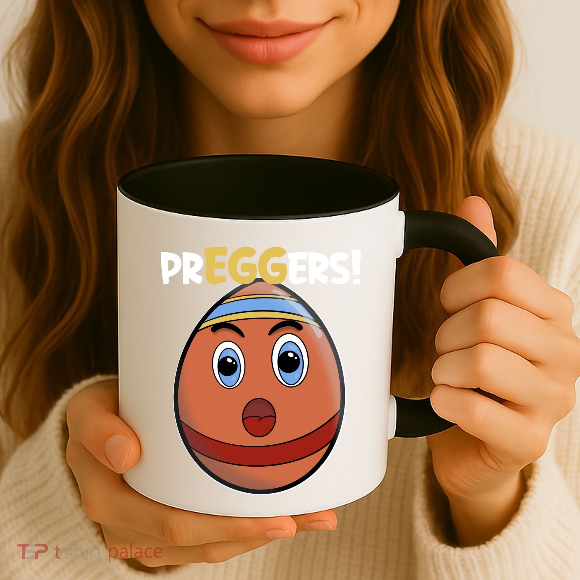 Easter Pregnancy Announcet Egg Expecting Mom Dad Preggers Gift Coffee Mug