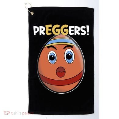 Easter Pregnancy Announcet Egg Expecting Mom Dad Preggers Gift Golf Towel