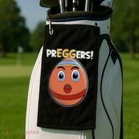 Easter Pregnancy Announcet Egg Expecting Mom Dad Preggers Gift Golf Towel thumb 2