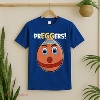 Easter Pregnancy Announcet Egg Expecting Mom Dad Preggers Gift T-Shirt thumb 2