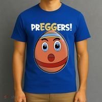 Easter Pregnancy Announcet Egg Expecting Mom Dad Preggers Gift T-Shirt thumb 3