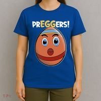 Easter Pregnancy Announcet Egg Expecting Mom Dad Preggers Gift T-Shirt thumb 4