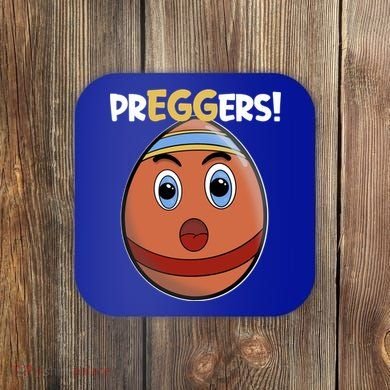 Easter Pregnancy Announcet Egg Expecting Mom Dad Preggers Gift Coaster