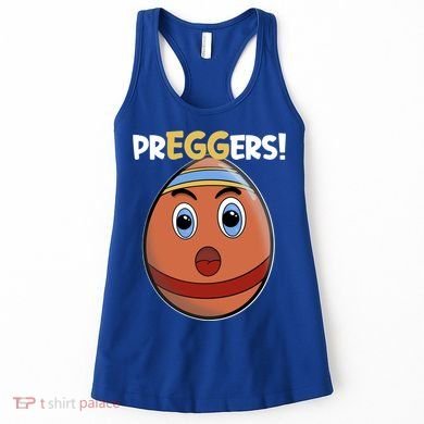 Easter Pregnancy Announcet Egg Expecting Mom Dad Preggers Gift Women's Tank Top