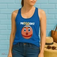 Easter Pregnancy Announcet Egg Expecting Mom Dad Preggers Gift Women's Tank Top thumb 2