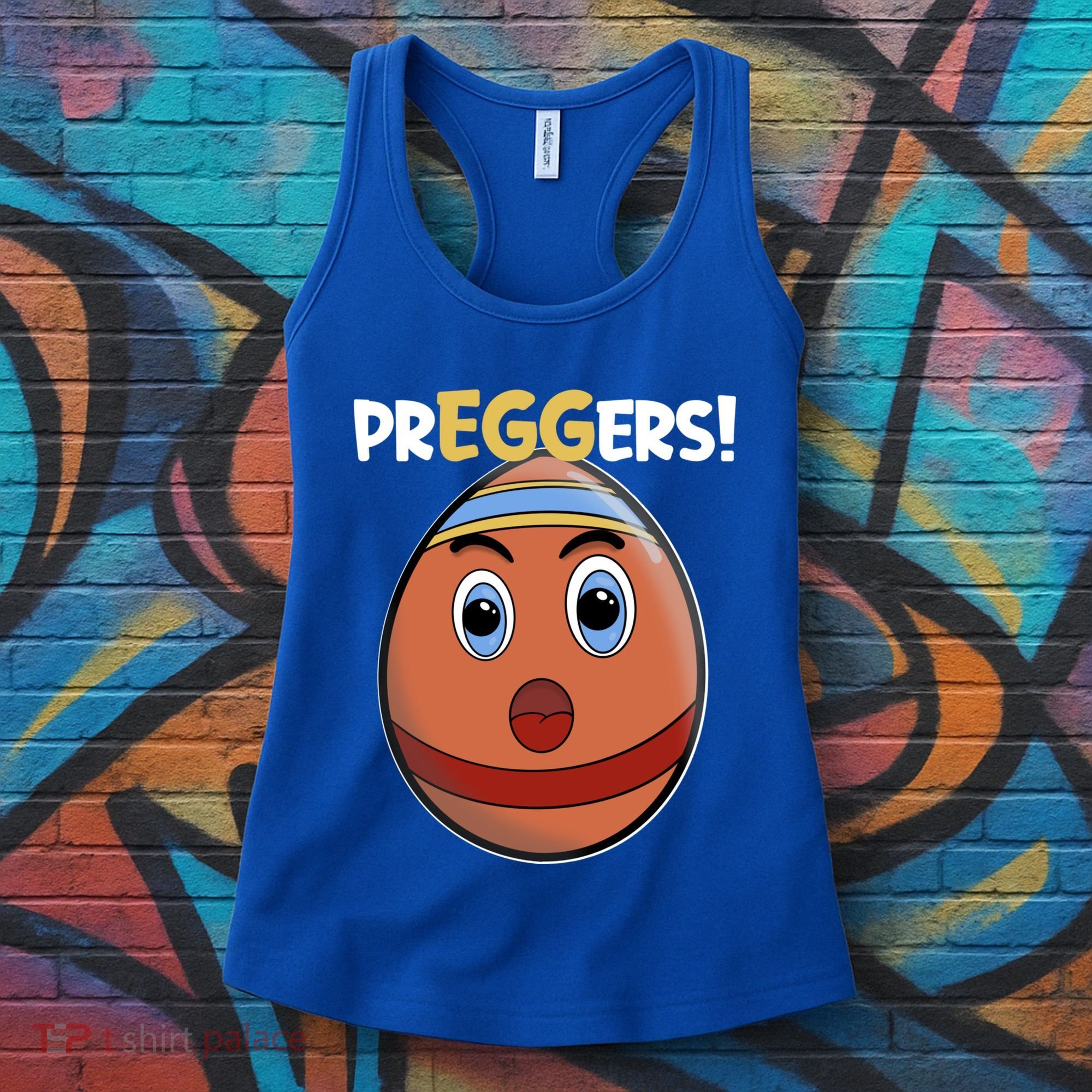 Easter Pregnancy Announcet Egg Expecting Mom Dad Preggers Gift Women's Tank Top