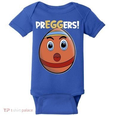 Easter Pregnancy Announcet Egg Expecting Mom Dad Preggers Gift Baby Bodysuit