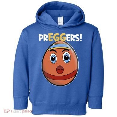 Easter Pregnancy Announcet Egg Expecting Mom Dad Preggers Gift Toddler Hoodie