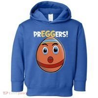Easter Pregnancy Announcet Egg Expecting Mom Dad Preggers Gift Toddler Hoodie thumb 0
