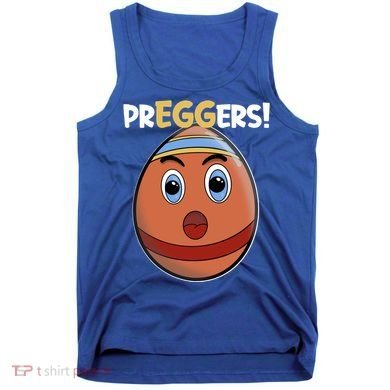 Easter Pregnancy Announcet Egg Expecting Mom Dad Preggers Gift Tank Top