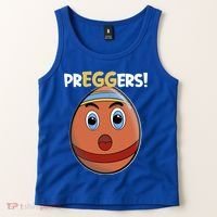 Easter Pregnancy Announcet Egg Expecting Mom Dad Preggers Gift Tank Top thumb 2
