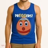 Easter Pregnancy Announcet Egg Expecting Mom Dad Preggers Gift Tank Top thumb 3