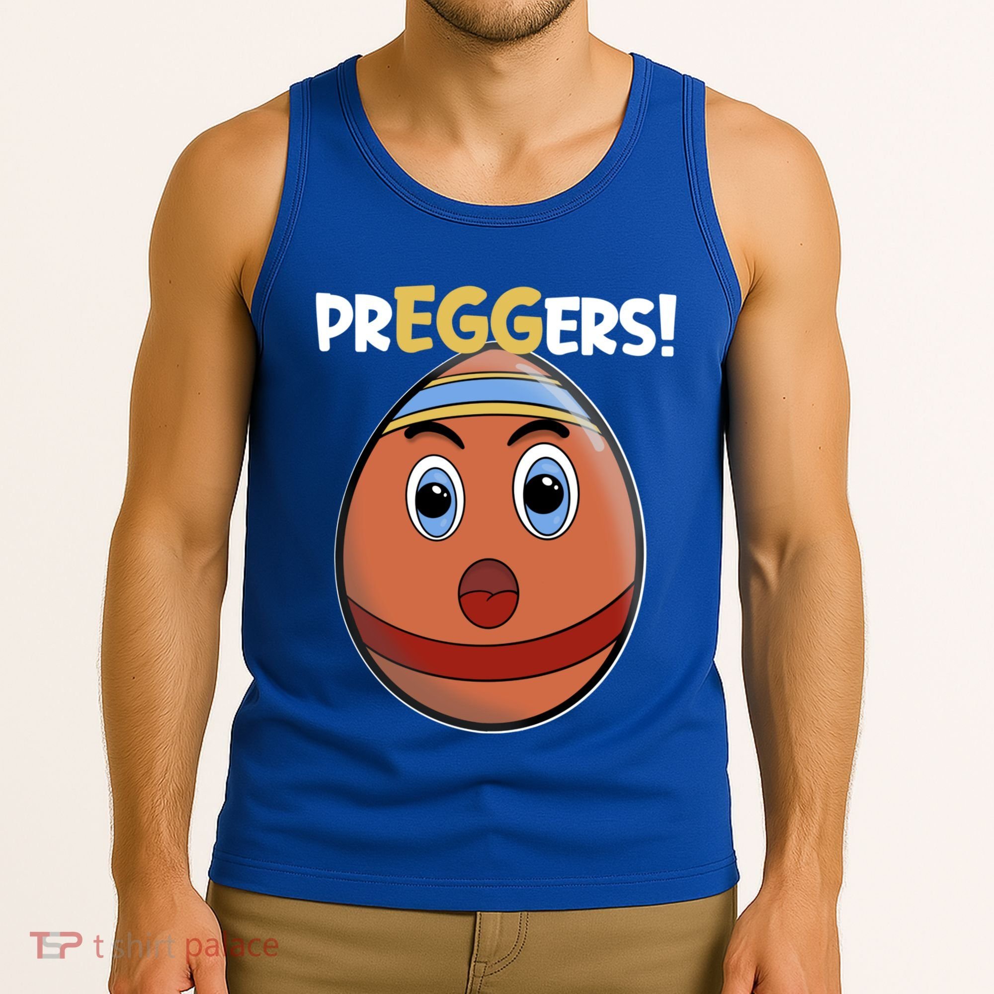 Easter Pregnancy Announcet Egg Expecting Mom Dad Preggers Gift Tank Top