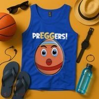 Easter Pregnancy Announcet Egg Expecting Mom Dad Preggers Gift Tank Top thumb 4