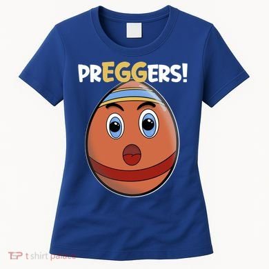 Easter Pregnancy Announcet Egg Expecting Mom Dad Preggers Gift Women's T-Shirt