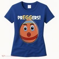 Easter Pregnancy Announcet Egg Expecting Mom Dad Preggers Gift Women's T-Shirt thumb 0