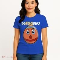 Easter Pregnancy Announcet Egg Expecting Mom Dad Preggers Gift Women's T-Shirt thumb 4