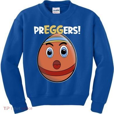 Easter Pregnancy Announcet Egg Expecting Mom Dad Preggers Gift Kids Sweatshirt