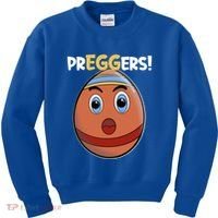 Easter Pregnancy Announcet Egg Expecting Mom Dad Preggers Gift Kids Sweatshirt thumb 0