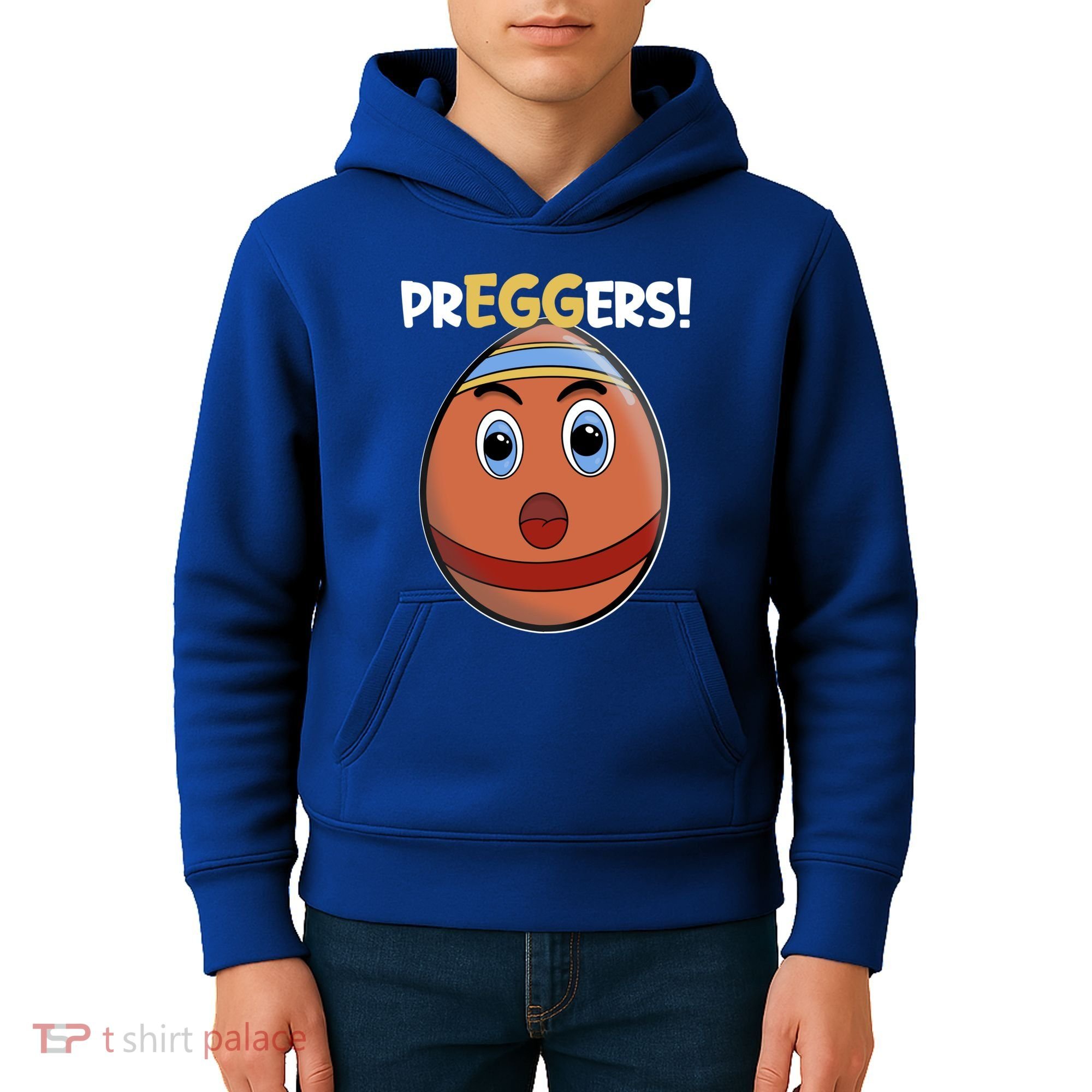 Easter Pregnancy Announcet Egg Expecting Mom Dad Preggers Gift Kids Hoodie