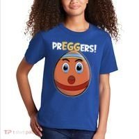 Easter Pregnancy Announcet Egg Expecting Mom Dad Preggers Gift Kids T-Shirt thumb 2