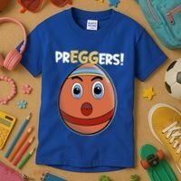 Easter Pregnancy Announcet Egg Expecting Mom Dad Preggers Gift Kids T-Shirt thumb 3