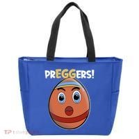 Easter Pregnancy Announcet Egg Expecting Mom Dad Preggers Gift Tote Bag thumb 0