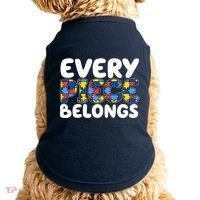 Every Piece Belongs Autism Awareness Doggie Tank thumb 0