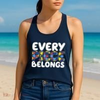 Every Piece Belongs Autism Awareness Women's Tank Top thumb 2