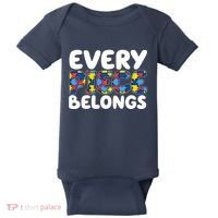 Every Piece Belongs Autism Awareness Baby Bodysuit thumb 0