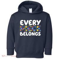 Every Piece Belongs Autism Awareness Toddler Hoodie thumb 0