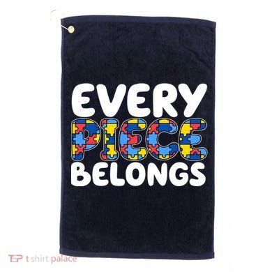Every Piece Belongs Autism Awareness Golf Towel