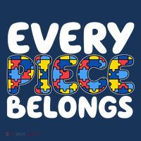Every Piece Belongs Autism Awareness Toddler T-Shirt thumb 4