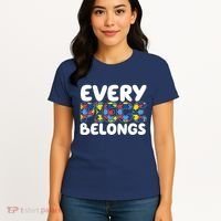 Every Piece Belongs Autism Awareness Women's T-Shirt thumb 4