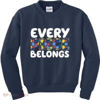 Every Piece Belongs Autism Awareness Kids Sweatshirt thumb 0