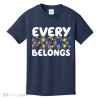 Every Piece Belongs Autism Awareness Kids T-Shirt thumb 0