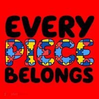 Every Piece Belongs Autism Awareness Santa Hat thumb 1