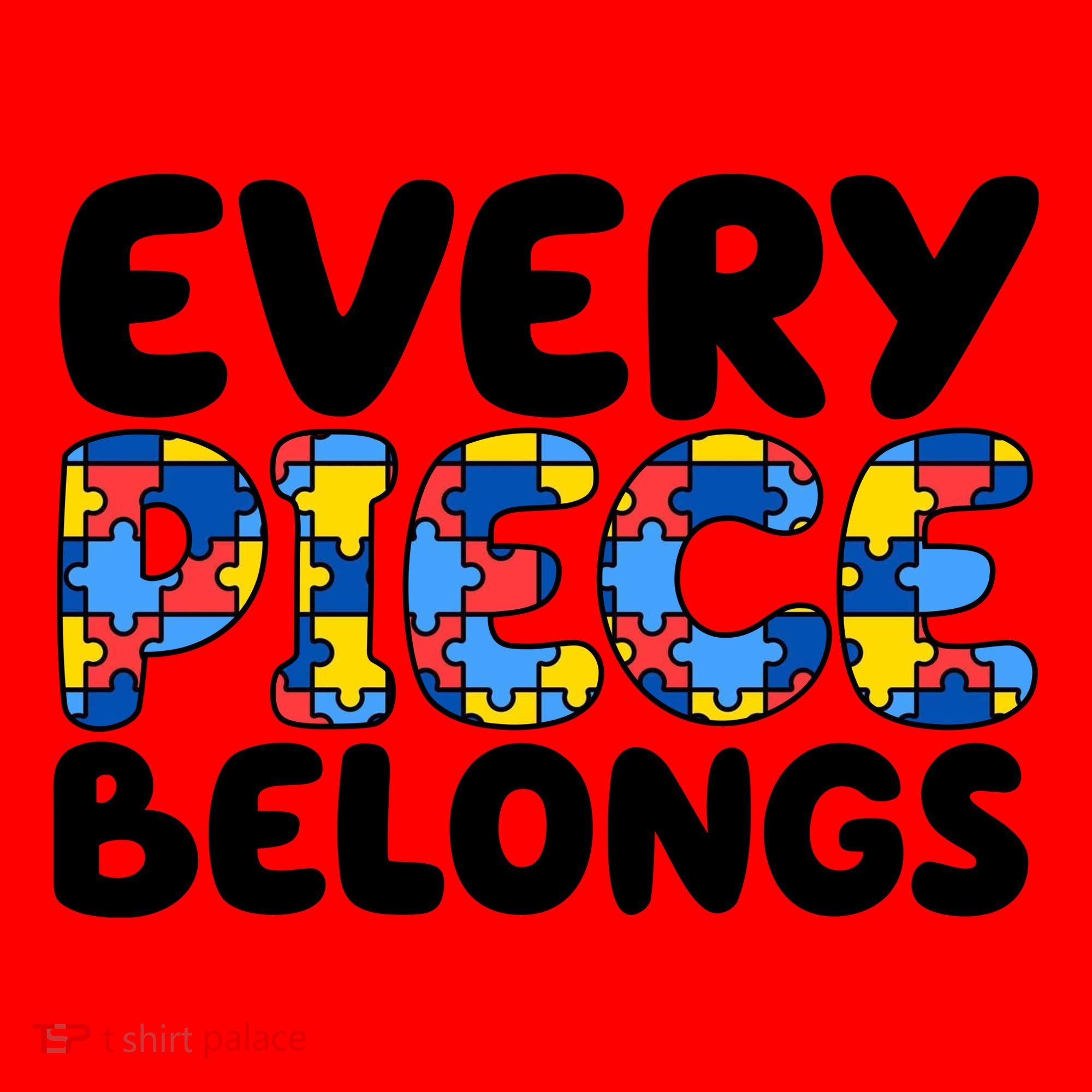 Every Piece Belongs Autism Awareness Santa Hat