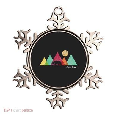 Estes Park Colorado Retro Mountain Ski Souvenir Ornament
