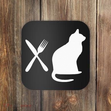Eat Pussy Cat Vagitarian Coaster