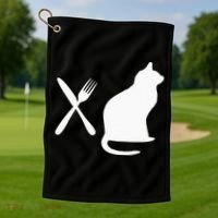 Eat Pussy Cat Vagitarian Golf Towel thumb 1
